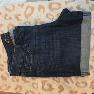 LC Lauren Conrad Women's Dark Blue Jean Shorts